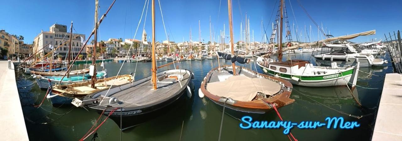Grand T3 Lumineux Spacieux Propre, Tout Confort, Parking, Ascenseur, Emplacement Central Unique, Port-Commerces-Mer Et Plages A Pied, Location Du Samedi Au Samedi Sanary-sur-Mer Luaran gambar
